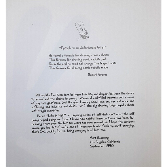 THE BIG BOOK OF HELL Hardcover 1st ed. Matt Groening SIMPSONS Cartoons VGUC 1990 - Picture 4 of 12